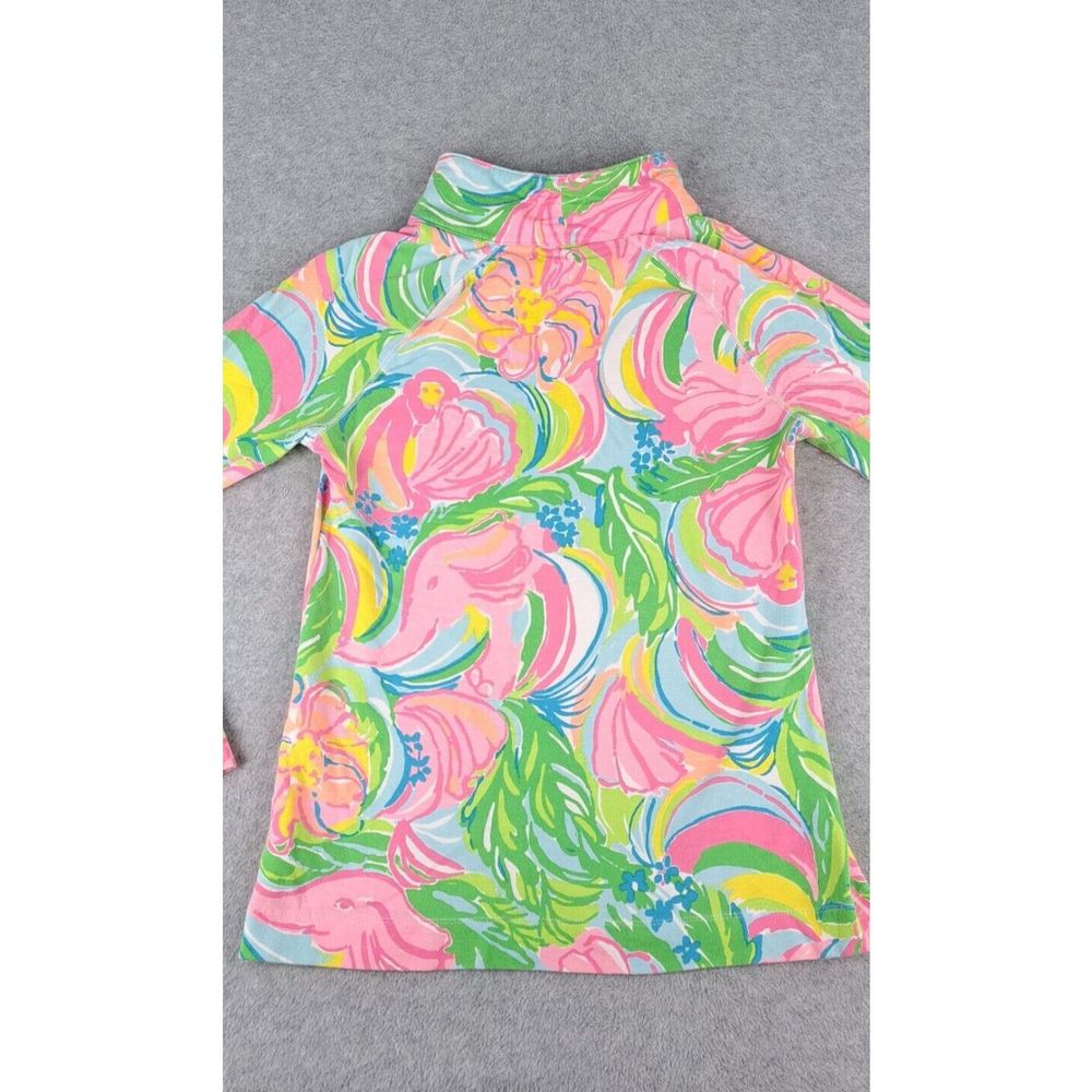 Lilly Pulitzer Skipper Popover Coat Jacket Women Small 1/2 Zip Floral - Picture 12 of 12